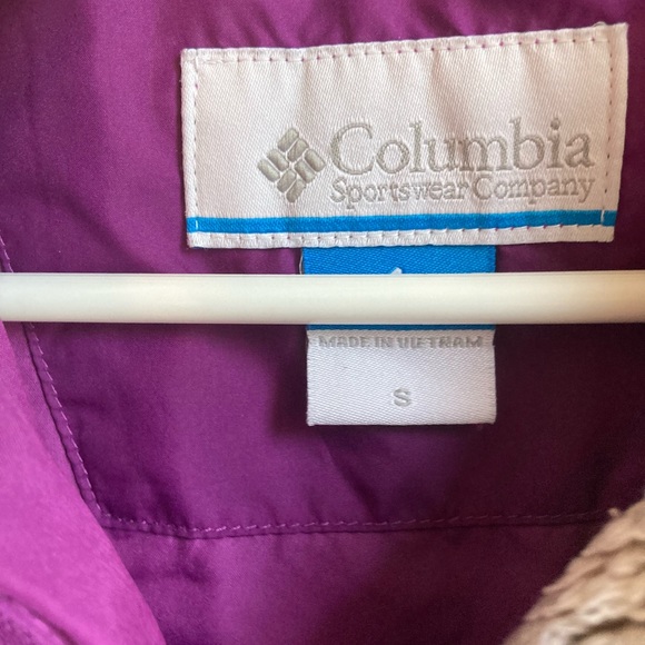 Columbia Women’s Purple Full Zip Vest Small - Picture 4 of 7
